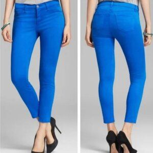 J Brand cobalt blue cuffed jegging ankle jean pant 24